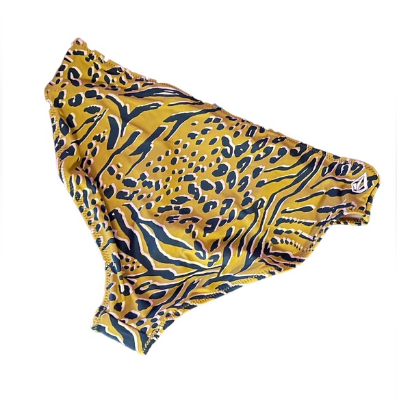 NWT Volcom GIRLS RUNNING WILD BIKINI SET - ANIMAL PRINT Sz: 14 - Picture 9 of 15